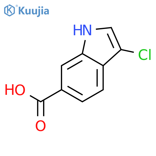 3-chloro-1H-Indole-6-carboxylic acid structure