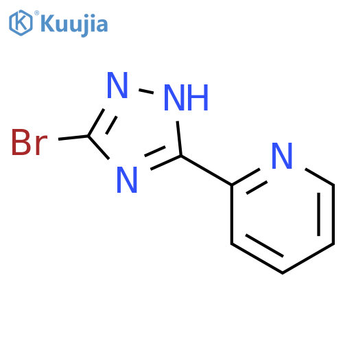 2-(3-Bromo-1H-1,2,4-triazol-5-yl)pyridine structure