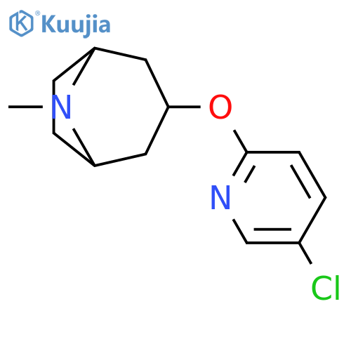 3-(5-chloropyridin-2-yl)oxy-8-methyl-8-azabicyclo3.2.1octane structure
