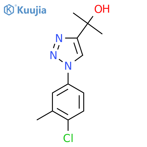 2-1-(4-chloro-3-methylphenyl)-1H-1,2,3-triazol-4-ylpropan-2-ol structure