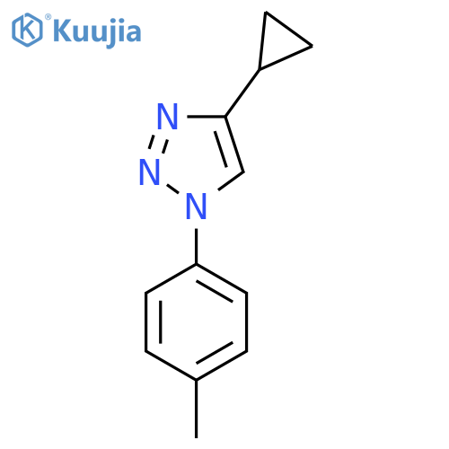 4-cyclopropyl-1-(4-methylphenyl)-1H-1,2,3-triazole structure
