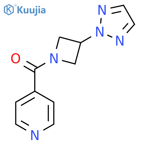4-[3-(2H-1,2,3-triazol-2-yl)azetidine-1-carbonyl]pyridine structure