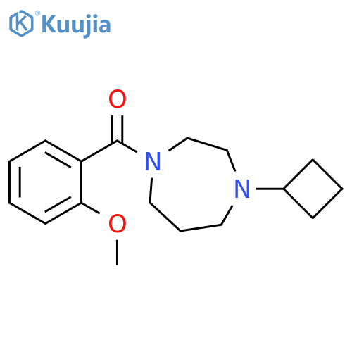 1-cyclobutyl-4-(2-methoxybenzoyl)-1,4-diazepane structure