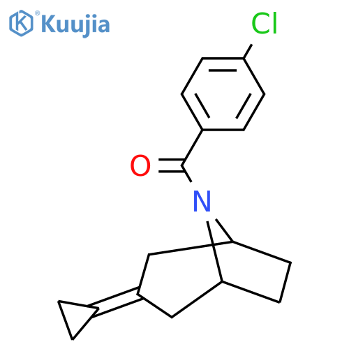 8-(4-Chlorobenzoyl)-3-cyclopropylidene-8-azabicyclo[3.2.1]octane structure