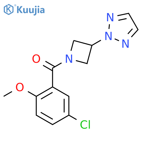 2-[1-(5-chloro-2-methoxybenzoyl)azetidin-3-yl]-2H-1,2,3-triazole structure