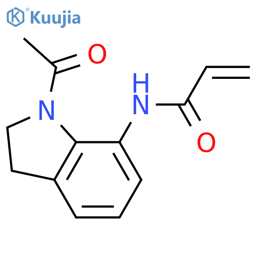 N-(1-Acetyl-2,3-dihydroindol-7-yl)prop-2-enamide structure
