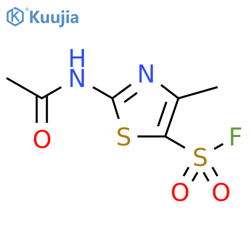 5-Thiazolesulfonyl fluoride, 2-(acetylamino)-4-methyl- structure