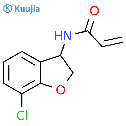 N-(7-Chloro-2,3-dihydro-3-benzofuranyl)-2-propenamide structure