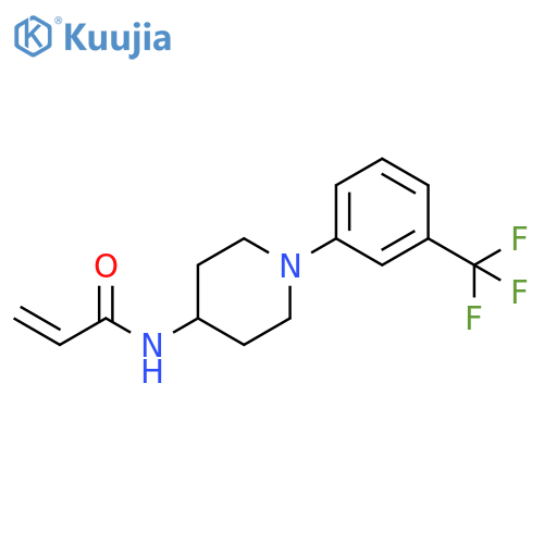N-[1-[3-(Trifluoromethyl)phenyl]-4-piperidinyl]-2-propenamide structure