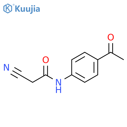 N-(4-acetylphenyl)-2-cyanoacetamide structure