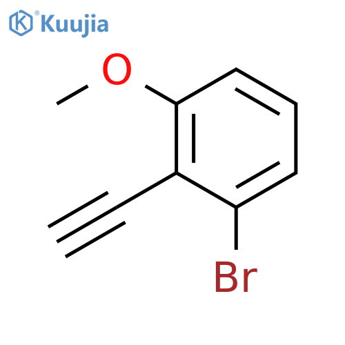 1-bromo-2-ethynyl-3-methoxybenzene structure