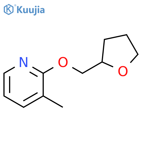 3-methyl-2-[(oxolan-2-yl)methoxy]pyridine structure