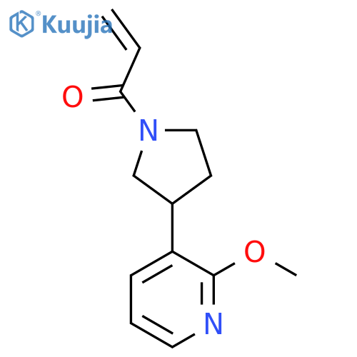 1-[3-(2-Methoxypyridin-3-yl)pyrrolidin-1-yl]prop-2-en-1-one structure