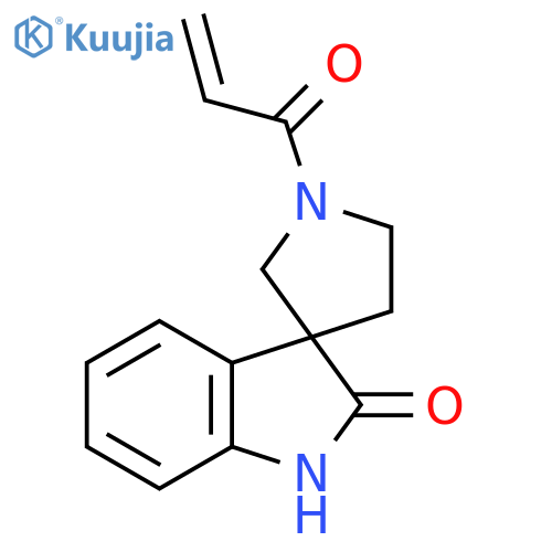1′-(1-Oxo-2-propen-1-yl)spiro[3H-indole-3,3′-pyrrolidin]-2(1H)-one structure