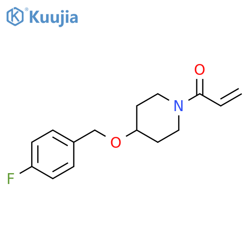 1-[4-[(4-Fluorophenyl)methoxy]-1-piperidinyl]-2-propen-1-one structure