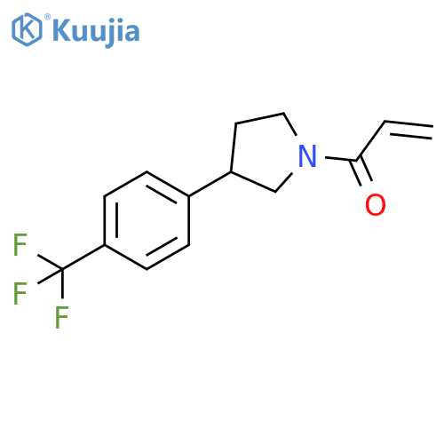1-[3-[4-(Trifluoromethyl)phenyl]-1-pyrrolidinyl]-2-propen-1-one structure