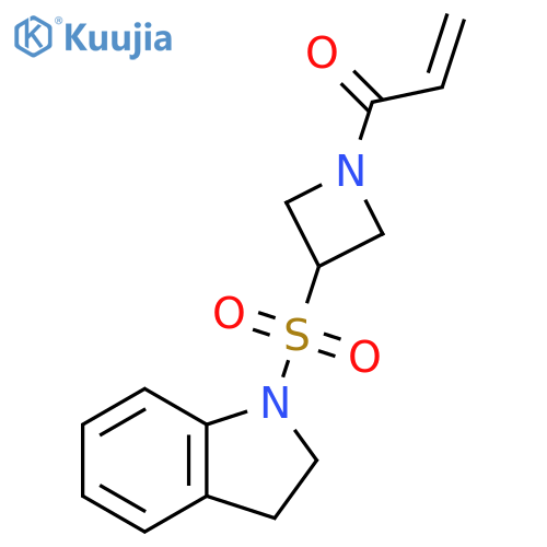 1-[3-[(2,3-Dihydro-1H-indol-1-yl)sulfonyl]-1-azetidinyl]-2-propen-1-one structure