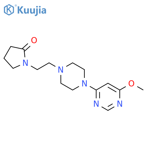 1-{2-[4-(6-methoxypyrimidin-4-yl)piperazin-1-yl]ethyl}pyrrolidin-2-one structure