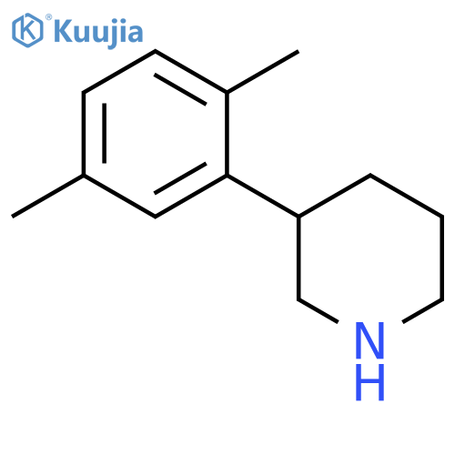 3-(2,5-dimethylphenyl)piperidine structure