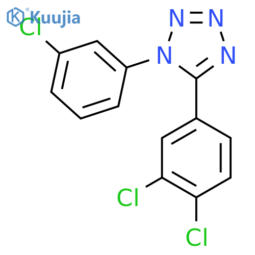 1-(3-chlorophenyl)-5-(3,4-dichlorophenyl)-1H-1,2,3,4-tetraazole structure