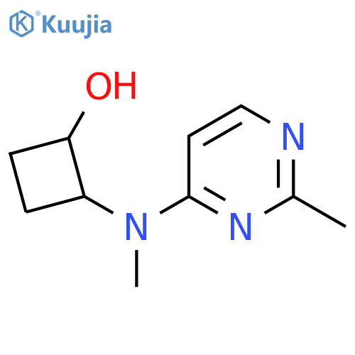 2-methyl(2-methylpyrimidin-4-yl)aminocyclobutan-1-ol structure