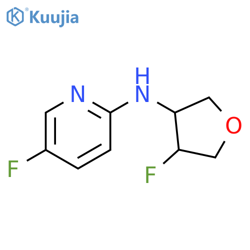 5-fluoro-N-(4-fluorooxolan-3-yl)pyridin-2-amine structure