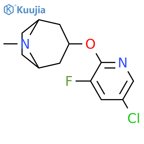 3-[(5-chloro-3-fluoropyridin-2-yl)oxy]-8-methyl-8-azabicyclo[3.2.1]octane structure