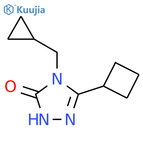 3-cyclobutyl-4-(cyclopropylmethyl)-4,5-dihydro-1H-1,2,4-triazol-5-one structure