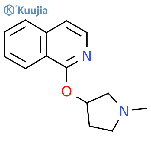 1-[(1-Methylpyrrolidin-3-yl)oxy]isoquinoline structure
