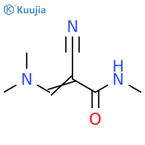 (2E)-2-cyano-3-(dimethylamino)-N-methylprop-2-enamide structure