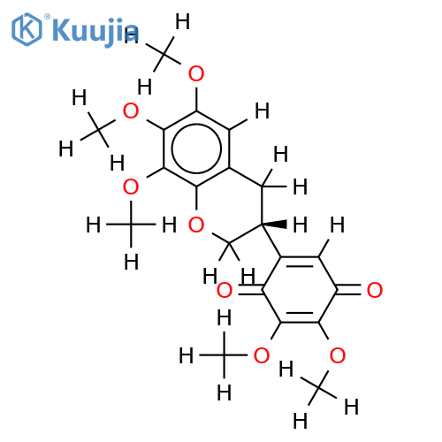 (3R)-6,7,8,3?,4'-pentamethoxyisoflavan-2',5'-quinone structure