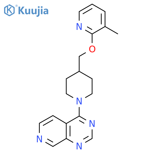 3-Methyl-2-[(1-{pyrido[3,4-d]pyrimidin-4-yl}piperidin-4-yl)methoxy]pyridine structure