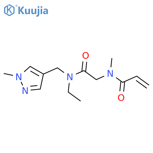 N-({ethyl(1-methyl-1H-pyrazol-4-yl)methylcarbamoyl}methyl)-N-methylprop-2-enamide structure