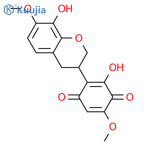 Abruquinone A; (S)-form, 3',6-Bis(demethoxy), 6',8-dihydroxy structure