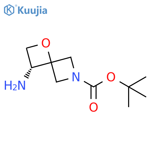 tert-butyl (3R)-3-amino-1-oxa-6-azaspiro[3.3]heptane-6-carboxylate structure