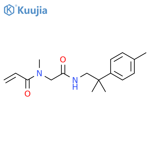 N-Methyl-N-[2-[[2-methyl-2-(4-methylphenyl)propyl]amino]-2-oxoethyl]-2-propenamide structure