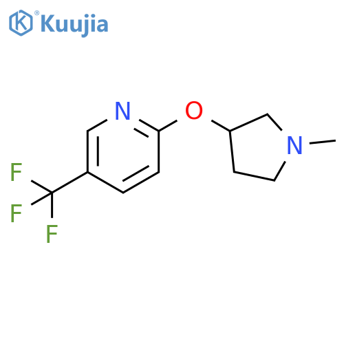 2-[(1-methylpyrrolidin-3-yl)oxy]-5-(trifluoromethyl)pyridine structure