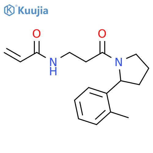 N-[3-[2-(2-Methylphenyl)-1-pyrrolidinyl]-3-oxopropyl]-2-propenamide structure