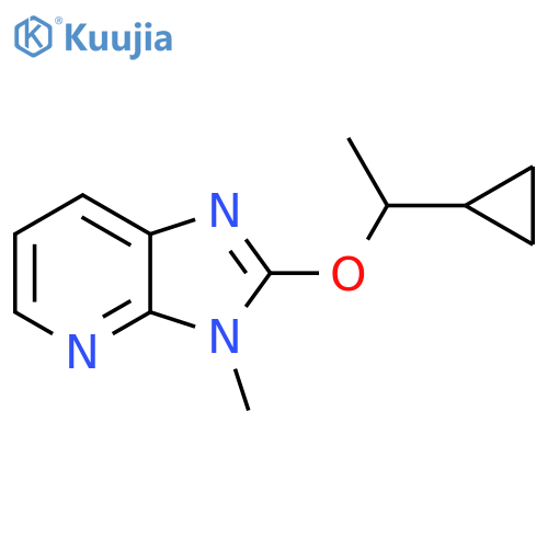 2-(1-cyclopropylethoxy)-3-methyl-3H-imidazo[4,5-b]pyridine structure