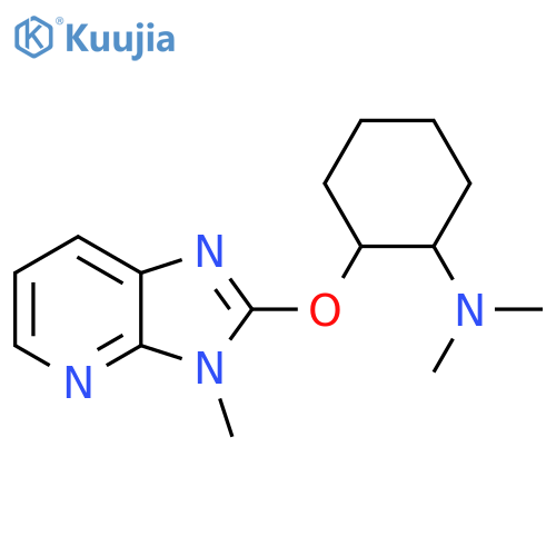 N,N-dimethyl-2-({3-methyl-3H-imidazo[4,5-b]pyridin-2-yl}oxy)cyclohexan-1-amine structure