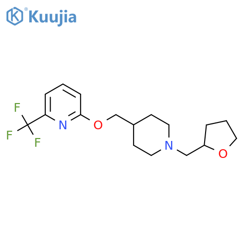 2-({1-[(Oxolan-2-yl)methyl]piperidin-4-yl}methoxy)-6-(trifluoromethyl)pyridine structure