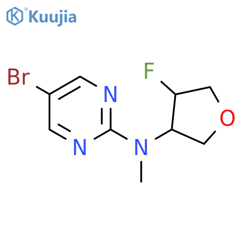 5-bromo-N-(4-fluorooxolan-3-yl)-N-methylpyrimidin-2-amine structure