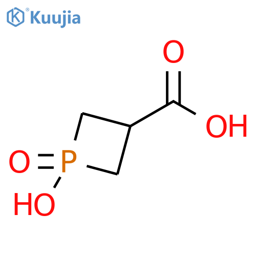 1-hydroxy-1-oxo-1lambda5-phosphetane-3-carboxylic acid structure