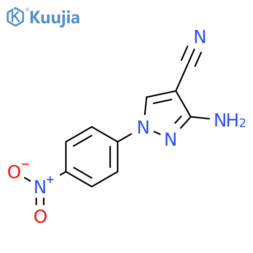 3-Amino-1-(4-nitrophenyl)-1H-pyrazole-4-carbonitrile structure