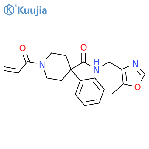 N-[(5-Methyl-4-oxazolyl)methyl]-1-(1-oxo-2-propen-1-yl)-4-phenyl-4-piperidinecarboxamide structure