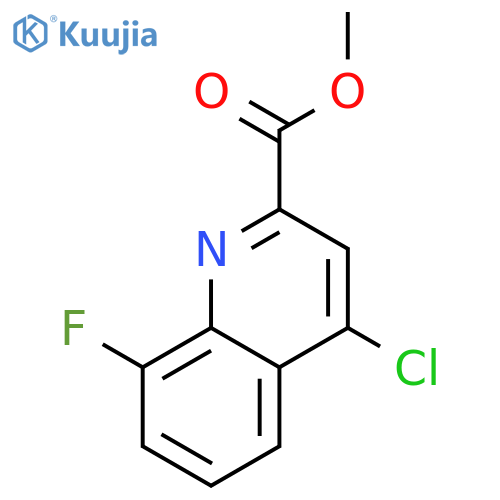 Methyl 4-chloro-8-fluoroquinoline-2-carboxylate structure