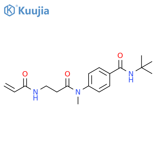 N-(1,1-Dimethylethyl)-4-[methyl[1-oxo-3-[(1-oxo-2-propen-1-yl)amino]propyl]amino]benzamide structure