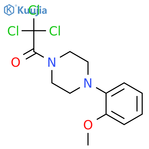 2-(4-Trichloroacetylpiperazin-1-yl) anisole structure