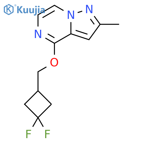 4-(3,3-difluorocyclobutyl)methoxy-2-methylpyrazolo1,5-apyrazine structure