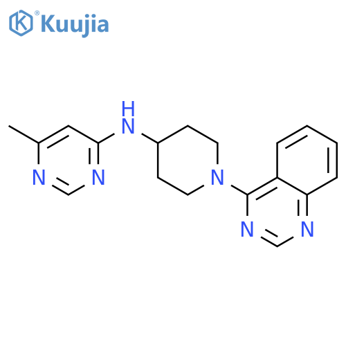 6-methyl-N-[1-(quinazolin-4-yl)piperidin-4-yl]pyrimidin-4-amine structure